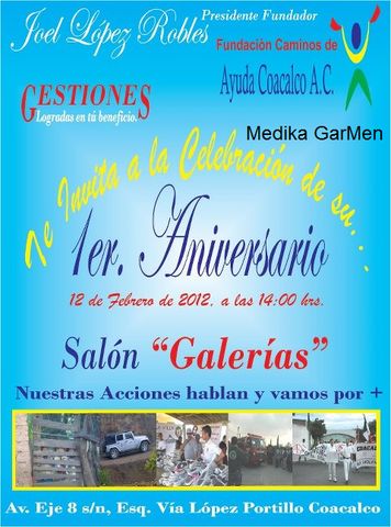 Evento con fundación caminos de ayuda